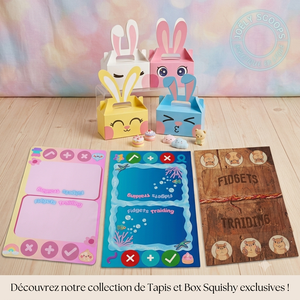 Le Squishy Traiding Mat: Crée ton espace d'échange fun !